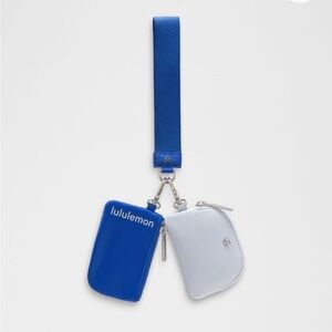 NWT Dual Pouch Wristlet Lululemon Galactic Cobalt Blue